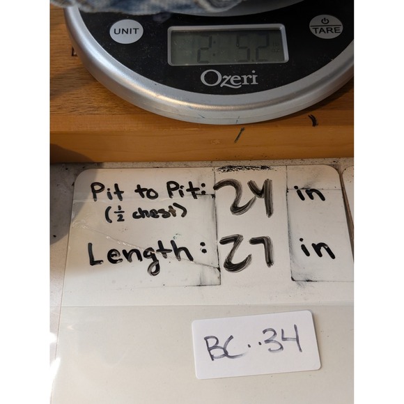 Levis Mens Trucker Jacket Mixed Denim Nylon Full Zip Jacket L Western Workwear - Picture 10 of 10